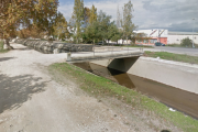 Imatge del canal de la dreta de l'Ebre a Amposta.