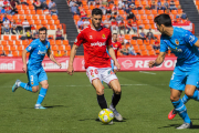 Carlos Albarrán, durant el Nàstic-Valencia Mestalla