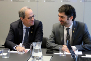 Torra i Puigneró aquest 3 de gener de 2020 a l'Agència de Ciberseguretat de Catalunya.