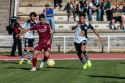 Javier Ribelles en el partit disputat aquesta temporada contra la Cultural y Deportiva Leonesa.