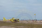 L'helicòpter del SEM va traslladar al menor fins a un centre hospitalari.