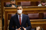 El president del govern espayol, Pedro Sánchez, aquest 28/10/2020 al Congrés dels Diputats