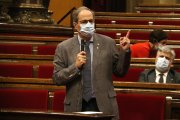 Primer pla del president del Govern, Quim Torra, el 22 de juliol del 2020.