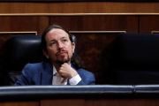 Fotografía de archivo del vicepresidente segundo y líder de Podemos, Pablo Iglesias.