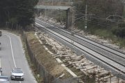 Centenars de travesses acumulades en les proximitats de la urbanització Cala Romana.