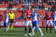 Juan Rodríguez va marcar-se un gol en pròpia porteria durant l'eliminació del Nàstic de la Copa del Rei contra el Zaragoza.