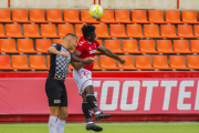 Thomas Amang, durant el Nàstic-Horta (0-0), primer duel de la pretemporada grana.