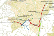 Mapa de l'itinerari per on transcorrerà el carril bici de dos quilòmetres