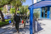 Soldats que van participar en l'acció de desinfecció.