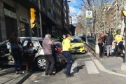 Accident a la Plaça de les Oques de Reus.