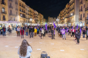 La plaça de la Font ha estat el punt neuràlgic de la reivindicació dels drets de les dones per part de diferents col·lectius.