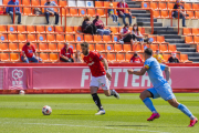 Fausto Tienza, durant el partit d'anada entre el Nàstic i l'Ibiza-Eivissa.