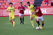 Joel, durant una acció del Villarreal B-Nàstic d'aquest passat dissabte i que va finalitzar amb empat a dues dianes.