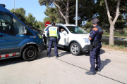 Imatge d'arxiu d'un control de mobilitat dels Mossos d'Esquadra al Baix Ebre.