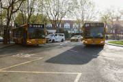 Autobuses de la empresa Reus Transporte, en una imagen de archivo.