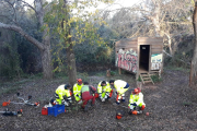 Els participants en el pla d'ocupació de la Diputació de Tarragona al Montsià.