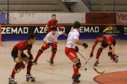 Un moment del partit entre el Reus Deportiu i l'Igualada.