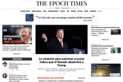 Web en espanyol de The Epoch Times.