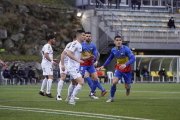 Javi Bonilla, durant el partit a Andorra.