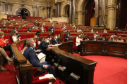 Imatge d'arxiu del ple del Parlament de Catalunya.