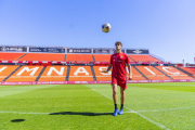 Javier Ribelles, al centre del camp del Nou Estadi, on vol continuar sumant punts.