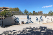 El mural 'Moment' del proyecto Galería Urbana de Cambrils.