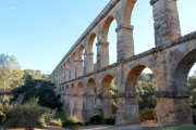 Pla general de l'aqüeducte de les Ferreres de Tarragona, conegut com a Pont del Diable.