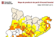 Mapa de riesgo de incendio.