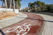 Imatge d'arxiu del carril bici de Misericòrdia, el qual s'allargarà.