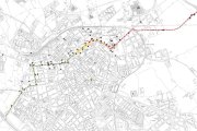 Plànol de l'itinerari de l'etapa de la 58a Volta Ciclista a Tarragona a Reus.