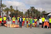 Este martes Salou ha presentado el dispositivo de seguridad en las playas del municipio.