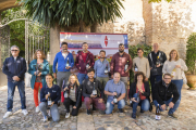 Els representants dels cellers de la DO Tarragona abans de l'inici de la 'Galeria del Macabeu' ahir.