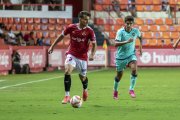 Cirkovic durant el partit de pretemporada davant l'Atlético Levante, l'únic que ha pogut jugar.