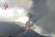 Fotografía del volcán de La Palma el pasado domingo 24 de octubre.