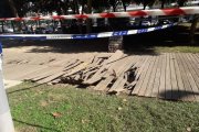 La passera va acabar malmesa a l'avinguda Vidal i Barraquer.
