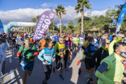 La sortida de la mitja marató i de la 10k va ser simultània.