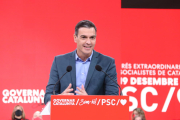 El president del govern espanyol i líder del PSOE, Pedro Sánchez, en la cloenda del congrés extraordinari el 19 de desembre.