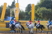 El 'Horseball' es un deporte creado en Francia el siglo XX, que combina el baloncesto, el rugby y el polo.