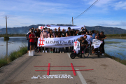 Imatge d'arxiu de la proptesta de l'octubre passat per denunciar el mal estat de la carretera que va de La Ràpita i Poble Nou del Delta al Trabucador.