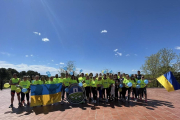 Els membres del Golf Costa Daurada el dia de Sant Jordi.