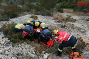 El hombre fue trasladado al hospital del Vendrell con pronóstico leve.