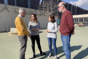 Sandra Guaita després de la compareixença davant dels mitjans de comunicació.