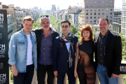 L'equip d'El fred que crema', al photocall Bcn Film Fest.