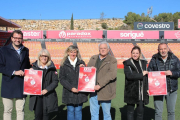 Els diferents representants del Nàstic, Ajuntament de Tarragona i