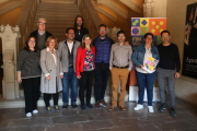 L'alcalde, Pere Segura, amb la resta de l'equip de la FiM.