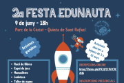 Cartell de la 2a Festa Edunauta al Parc de la Ciutat de Tarragona.