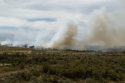 Imatge de l'incendi de la Pobla de Massaluca.