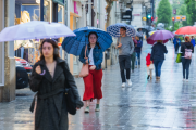 La lluvia fue la protagonista de ayer, mientras que hoy los chubascos se centren en el Ebro.