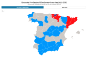 Imatge del mapa resultant de l'enquesta del CIS.