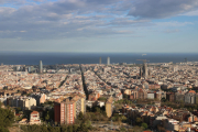 Vista panoràmica de la ciutat de Barcelona.